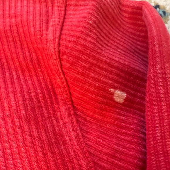 Red Wisconsin Ribbed Crewneck - Picture 2 of 3